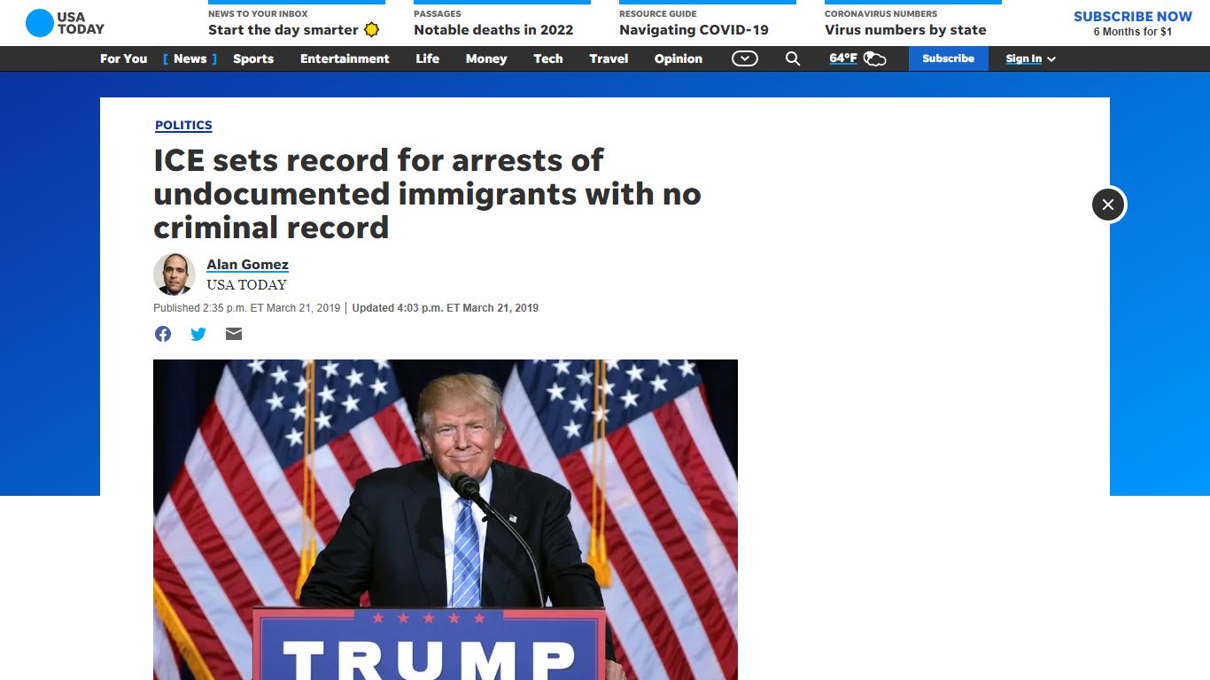 ICE: Record arrests of undocumented immigrants with no criminal record